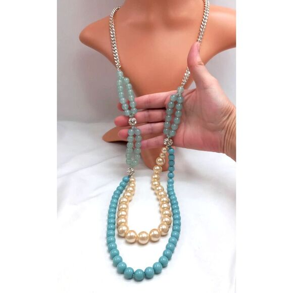 Gerard Yosca Bold Statement Necklace Designer Runway - Picture 1 of 13